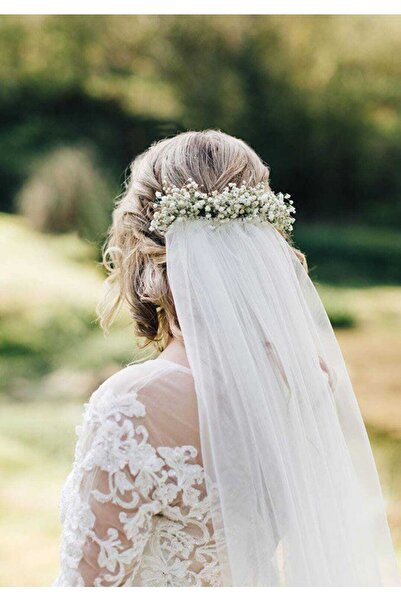 ecrin tuhafiye hobi Cipso Çiçekli Gelin Duvağı