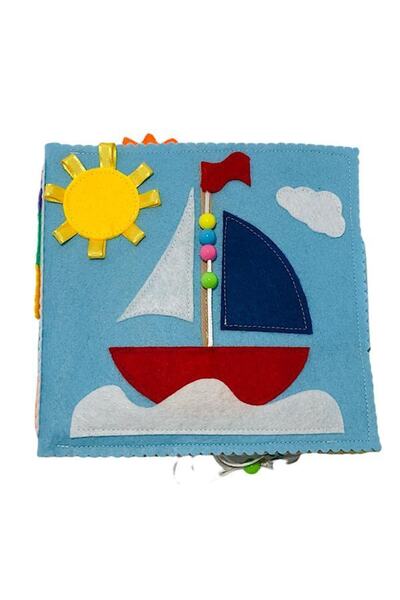 BEBİSBOOK Montessori Eğitim Bebek Aktivite Kitabı Yelkenli