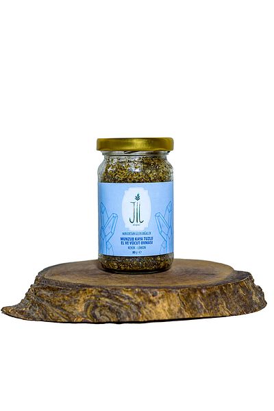 jil doğal Munzur Rock Salt Hand and Body Scrub, Hand Body Salt Scrub, Thyme Scented 80gr