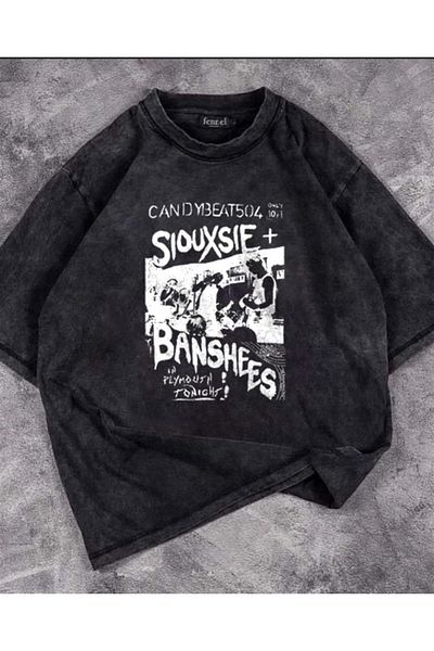 Touz Πλένεται Siouxsie Banshees Oversize Vintage T-shirt