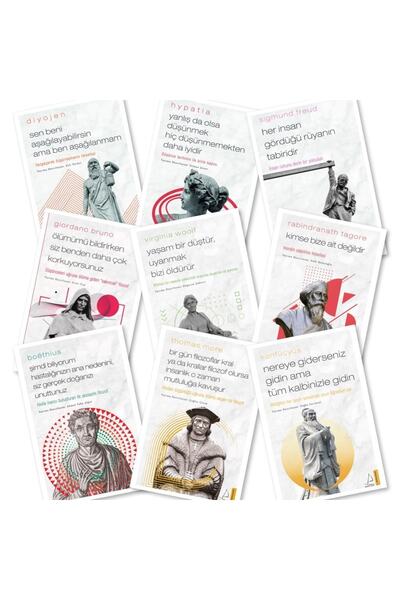 Destek Yayınları Diyojen - Hypatia - Sigmund Freud - Giordano Bruno - Virginia Woolf - Konfüçyüs - Thomas More +2