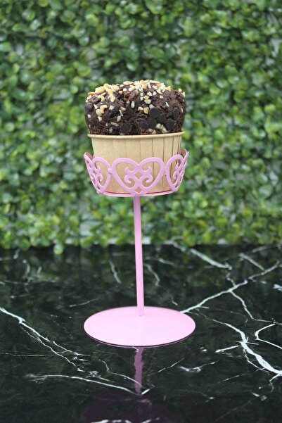 Yusuf Dirik YD Party Supplies Tek Kişilik Cupcake Standı Mini Boy 12 Cm Pembe Renk