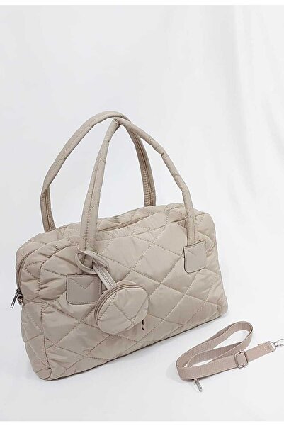 WELLQBAGS Kapitone Desen Detaylı Seyahat & Spor Çantası Uzun Askılı