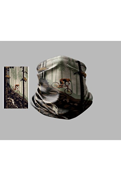 Buffalo Bandană unisex pentru gât pentru exterior, cu design de bicicletă