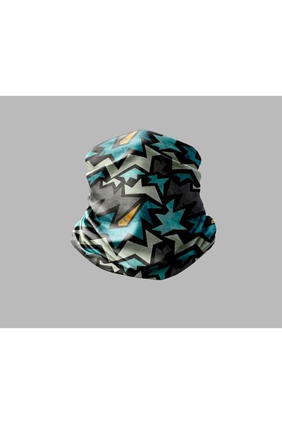 Buffalo Mixed Multi-Pattern Design Biker Multi-Purpose Outdoor Neck Collar Unisex Bandana