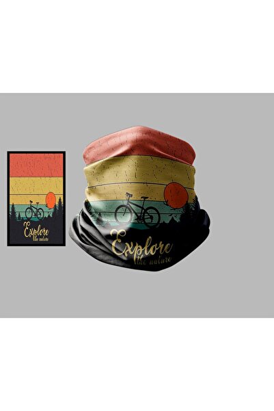 Buffalo Bicycle Designed Biker Multi-Purpose Outdoor Neck Collar Unisex Bandana