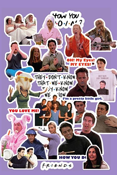 Namgo Friends 21'li Laptop Telefon Defter Laptop Notebook Tablet Sticker Paketi