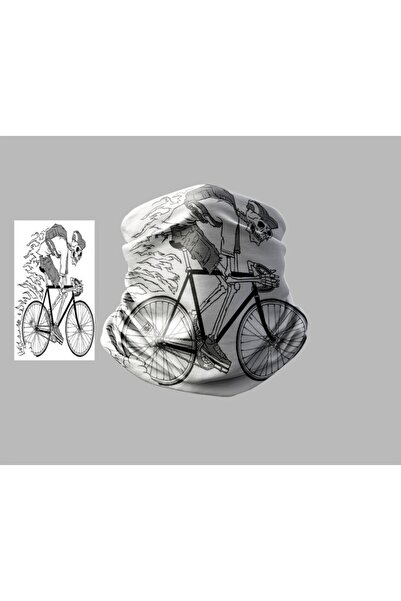 Buffalo Bandană unisex pentru gât pentru exterior, cu design de bicicletă