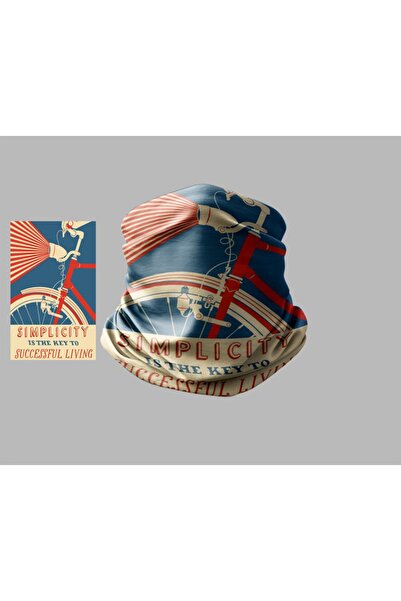 Buffalo Bicycle Designed Biker Multi-Purpose Outdoor Neck Collar Unisex Bandana