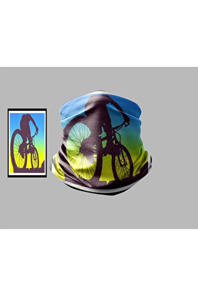 Buffalo Bicycle Designed Biker Multi-Purpose Outdoor Neck Collar Unisex Bandana