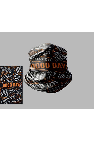 Buffalo Text Designed Biker Multi-Purpose Outdoor Neck Collar Unisex Bandana