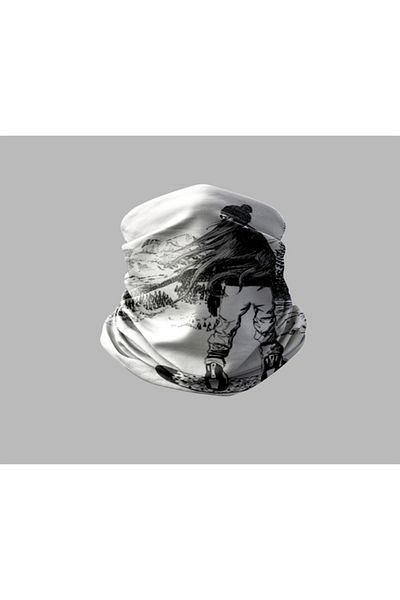 Buffalo Ski & Mountain Designed Biker Multi-Purpose Outdoor Neck Collar Unisex Bandana