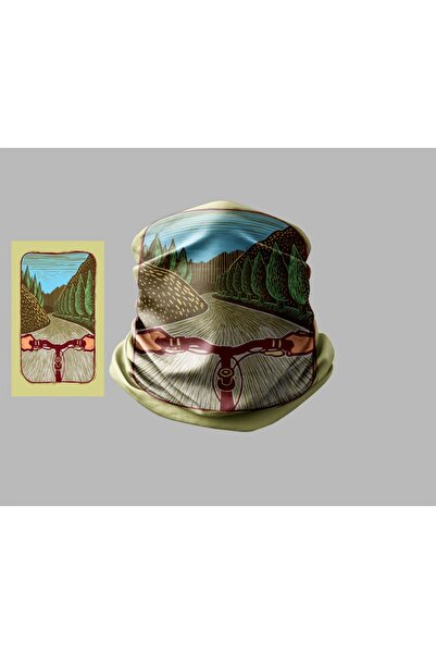 Buffalo Bicycle Designed Biker Multi-Purpose Outdoor Neck Collar Unisex Bandana