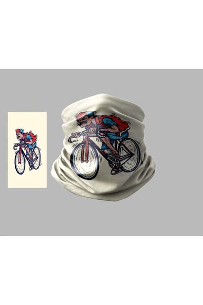 Buffalo Bicycle Designed Biker Multi-Purpose Outdoor Neck Collar Unisex Bandana