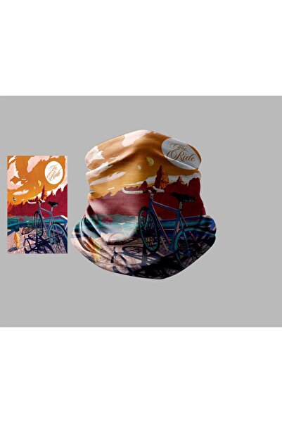 Buffalo Bicycle Designed Biker Multi-Purpose Outdoor Neck Collar Unisex Bandana