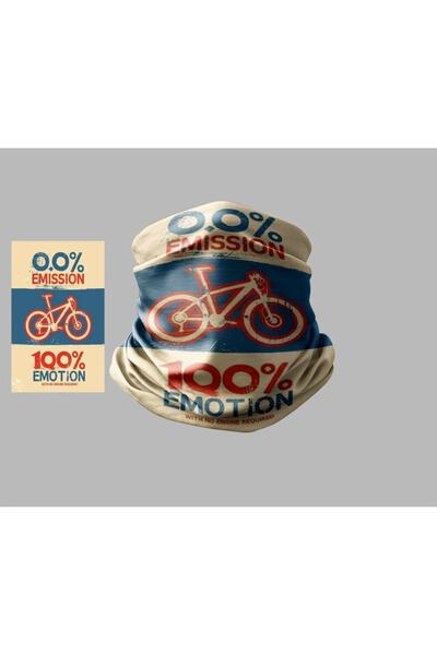 Buffalo Bicycle Designed Biker Multi-Purpose Outdoor Neck Collar Unisex Bandana