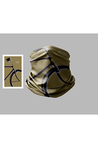 Buffalo Bandană unisex pentru gât pentru exterior, cu design de bicicletă