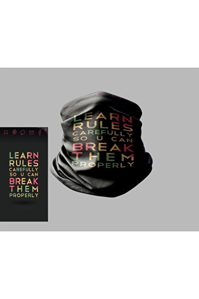 Buffalo Κολάρο λαιμού εξωτερικού χώρου πολλαπλών χρήσεων Biker με σχέδιο κειμ...