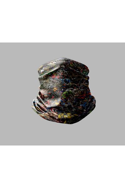 Buffalo Mixed Multi-Pattern Design Biker Multi-Purpose Outdoor Neck Collar Unisex Bandana