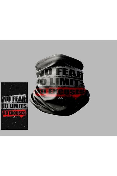 Buffalo Text Designed Biker Multi-Purpose Outdoor Neck Collar Unisex Bandana