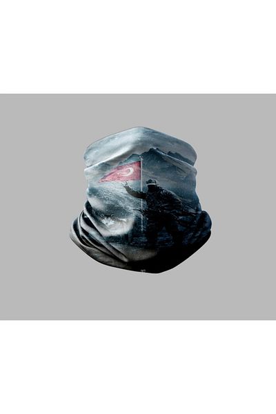 Buffalo Bandană unisex pentru gât pentru exterior, motociclist militar turcesc