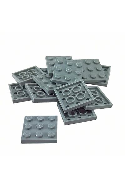 LEGO Original Moc Custom Accessory Creator Plate 3 X 3 Square Flat Brick Light Gray 4 Pieces Will Be Sent