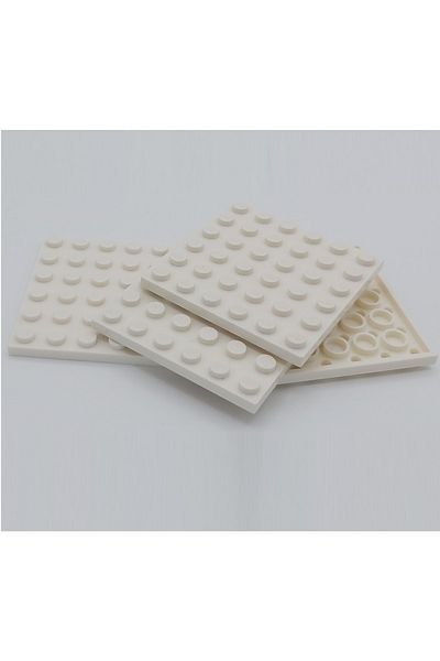 LEGO Original Moc Custom Accessory Creator Plate 6 X 6 Flat Brick White 2 Pieces to Send