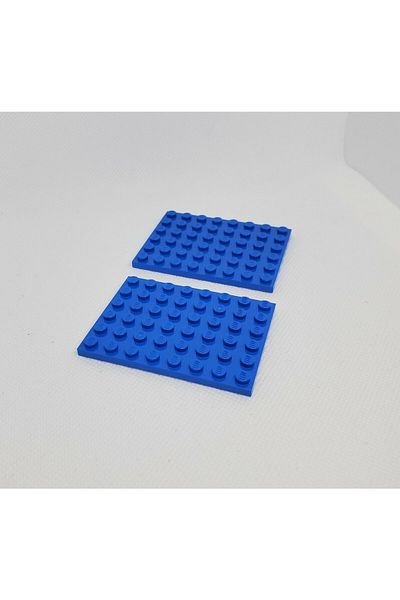 LEGO Moc Custom Accessory Creator Plate 6 X 8 Flat Brick Blue 1 Piece Will Be Sent