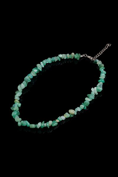 Taşmeran Aventurine Broken Natural Stone Bracelet-necklace Set Tky0274