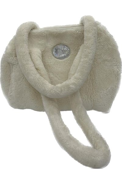 NİCİ Handbag White Plush Nh25978