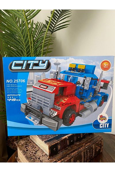 u-toys 449 قطعة من سيتي ليغو المتوافقة مع ليغو