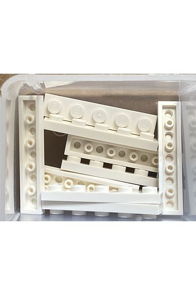 LEGO Original Moc Custom Accessory Creator Plate 1 X 5 Flat Brick White 2 Pcs to Send