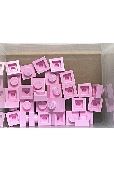 LEGO Orjinal Moc Custom Aksesuar Creator Plate 1 X 1 Düz Tuğla Açık Pembe 8 A...