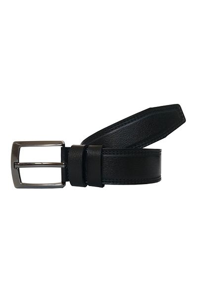 GoDeri Curea neagră cu model din piele naturală de calitate de 4 cm=dk-0055