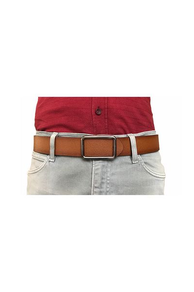 GoDeri Piele autentică New Trend, cataramă nichel neagră cu știft, centură de culoare maro durabilă 4 cm=gotoka