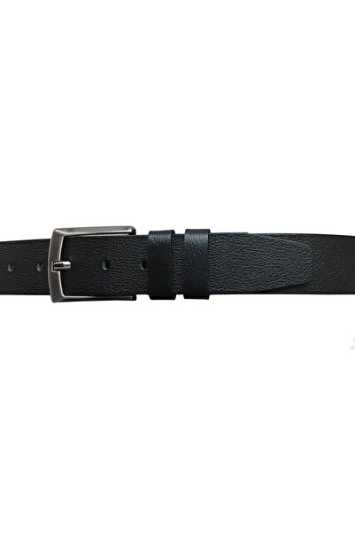 GoDeri Hakiki Deri Siyah Kemer 4 Cm=dk-1313