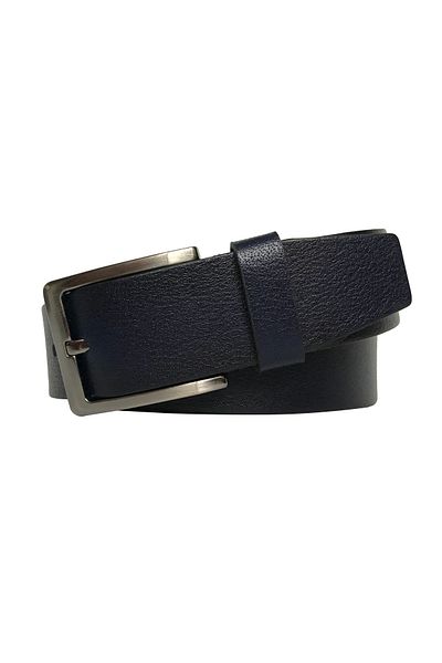 GoDeri Curea din Piele Veratică Albastru Marin 4 Cm - dk-3751