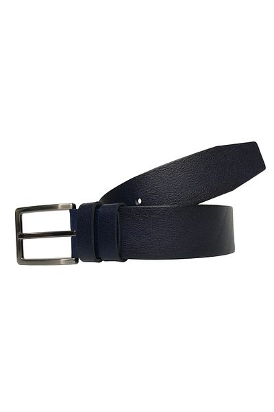 GoDeri Curea din Piele Veratică Albastru Marin 4 Cm - dk-3751