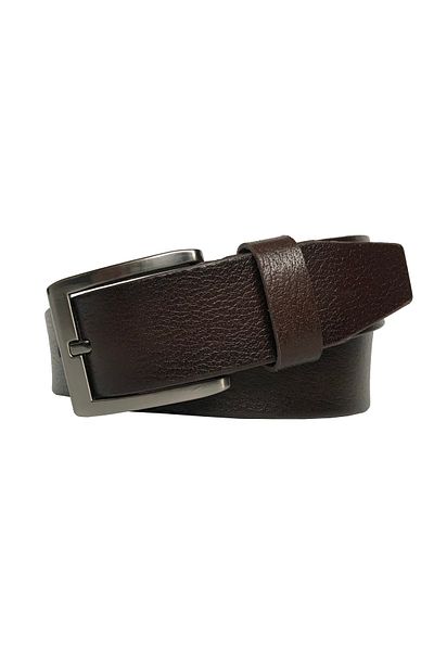 GoDeri Patterned Genuine Leather Brown Tekkat Trouser Belt - 3.5 Cm dk-7878
