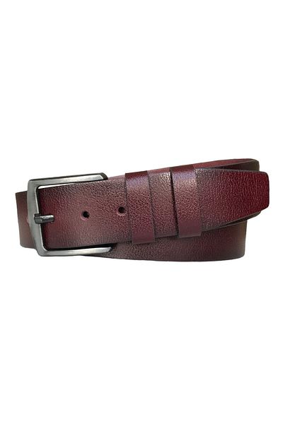 GoDeri 100% Genuine Quality Leather 4.5 Cm Claret Red Jeans, Sports Belt=go-dk-jeans