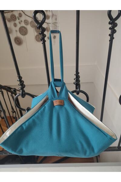 IŞIK Cam Tepsi Tencere Taşıma Çantası Turkuaz