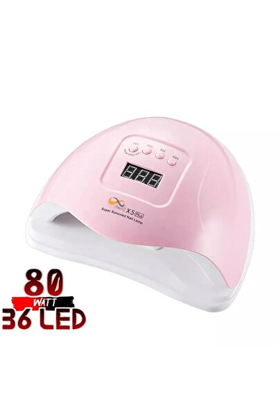 Cloody Pembe Xplus 80 Watt 36 Led Uv Led Kalıcı Oje Protez Tırnak Kurutucu La...