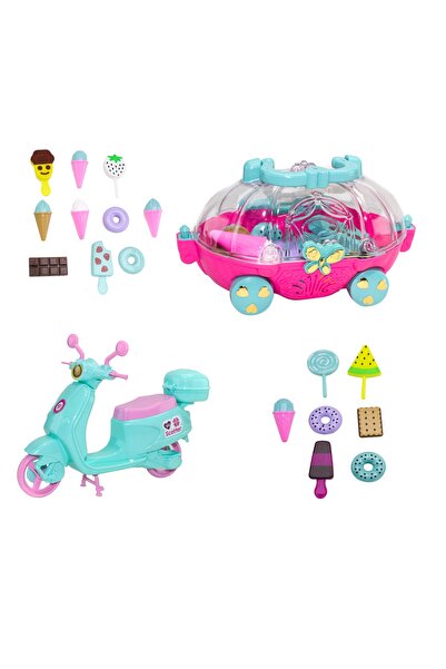 Erzi Oyuncak Dondurma Arabası Scooter'lı 19 Parça Set