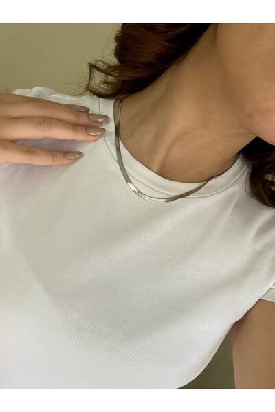 Akiha Aksesuar قلادة سلسلة إيطالية من الفولاذ 316l