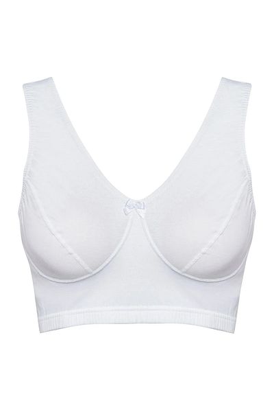 by İGP Women's Thick Strap Combed Cotton Bady Half Tank Top Bustier Bra