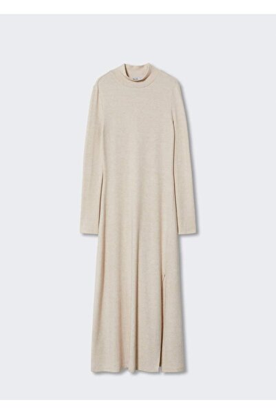 MANGO Woman Örgü Midi Elbise