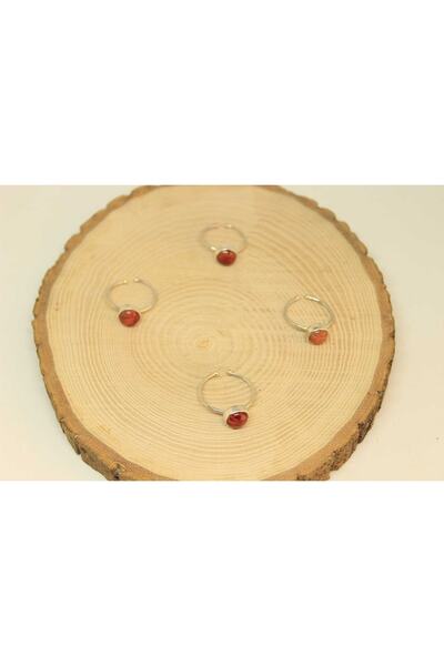 Yasamtohumu Inel de argint reglabil Coral