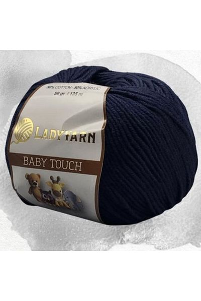 Lady Yarn Baby Touch 50 γραμμάρια είναι 135 μέτρα. 50% Βαμβάκι - 50% Ακρυλικό (ΚΩΔΙΚΟΣ ΧΡΩΜΑΤΟΣ 27)