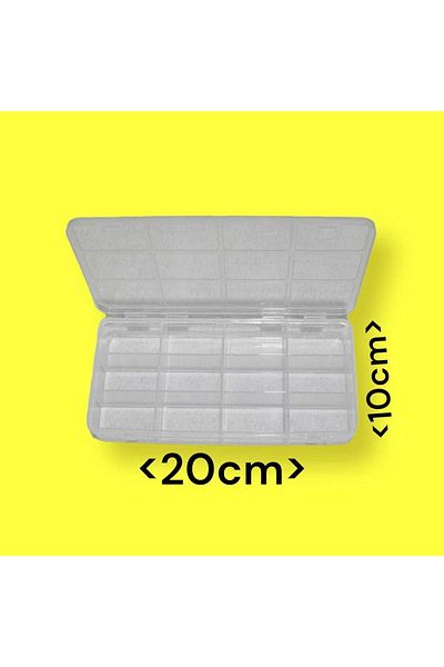 erdoğan hobi Organizer Box with Lid 12 Compartments Bead Box Material Box Organizing Box Multi-Purpose Box
