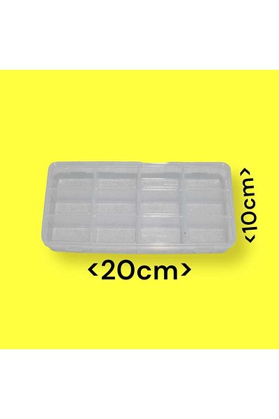 erdoğan hobi Organizer Box with Lid 12 Compartments Bead Box Material Box Organizing Box Multi-Purpose Box
